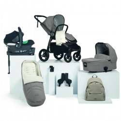 Mamas & Papas Ocarro 8 Piece Aton B2 Isofix Travel System Bundle, Studio