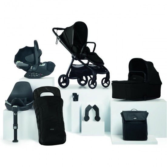 Mamas & Papas Vardo 8 Piece Cloud T Isofix Travel System Bundle, Noir