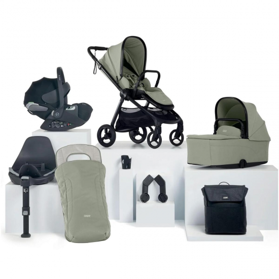 Mamas & Papas Vardo 8 Piece Cloud T Isofix Travel System Bundle, Sage