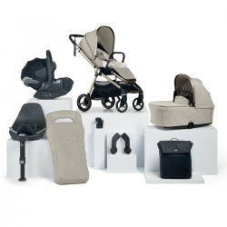 Mamas & Papas Vardo 8 Piece Cloud T Isofix Travel System Bundle, Shell