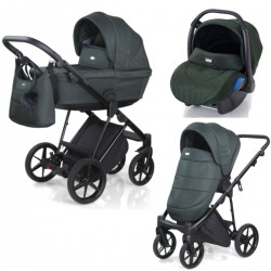 Mee-Go Milano Plus Travel System Bundle, Racing Green