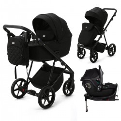 Mee-go Milano Evo 3 in 1 Isofix Travel System, Abstract Black