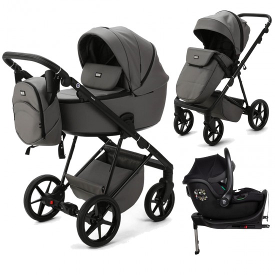 Mee-go Milano Evo 3 in 1 Isofix Travel System, Slate Grey