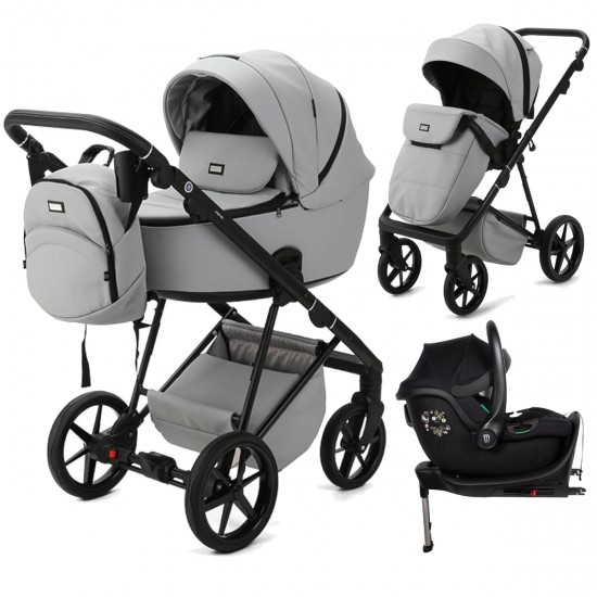 Mee-go Milano Evo 3 in 1 Isofix Travel System, Stone Grey