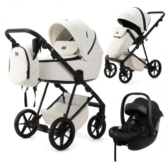 Mee-go Milano Evo 3 in 1 Travel System, Pearl White