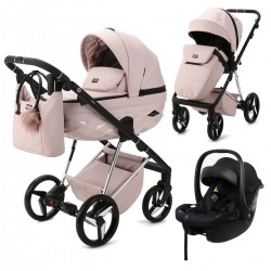 Mee-go Milano Quantum 3 in 1 Travel System, Pretty in Pink