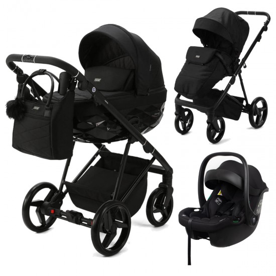 Mee-go Milano Quantum 3 in 1 Travel System, Carbon Black