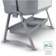 Miniuno StayClose Bedside Crib, Grey