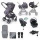 Miniuno TouraGo Infinityfix Travel System + Free Isofix Base, Anthracite