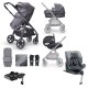 Miniuno TouraGo Infinityfix Travel System + Free Isofix Base, Anthracite