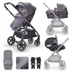 Miniuno TouraGo Travel System, Free Isofix Base Shamrock