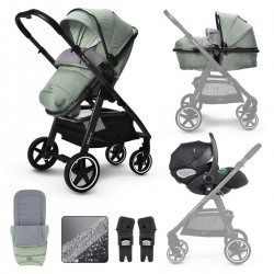 Miniuno TouraGo Travel System, Free Isofix Base Shamrock