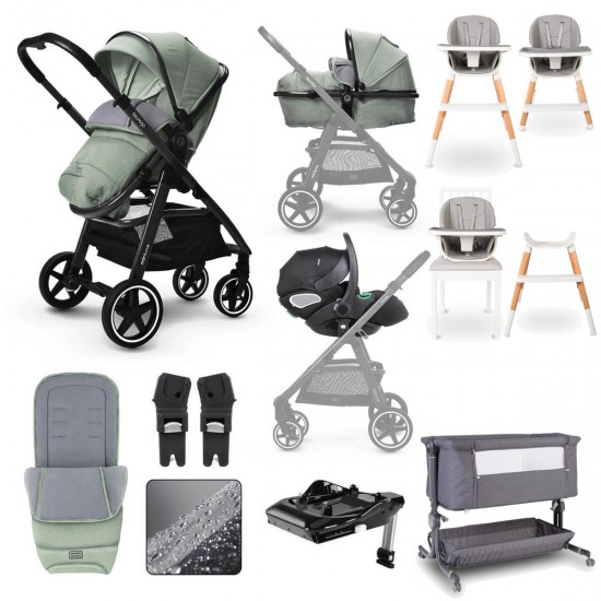 Miniuno TouraGo Ultimate Travel System Bundle, Shamrock