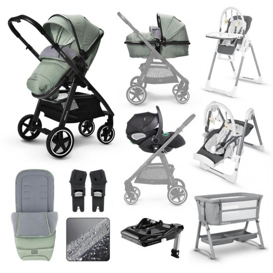 Miniuno TouraGo Ultimate Travel System Bundle, Shamrock