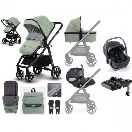 Miniuno VenToura Travel System + Free Isofix Base, Shamrock