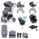 Miniuno VenToura Infinityfix Travel System + Free Isofix Base, Anthracite