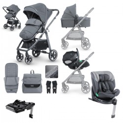 Miniuno VenToura Infinityfix Travel System + Free Isofix Base, Anthracite