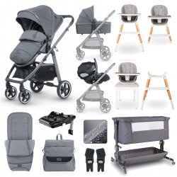 Miniuno VenToura Ultimate Travel System Bundle, Anthracite