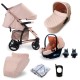 My Babiie MB200i 3 in 1 i-Size Travel System Bundle, Blush