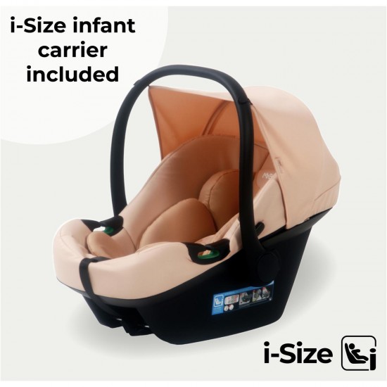 My Babiie MB200i 3 in 1 i-Size Travel System Bundle, Blush