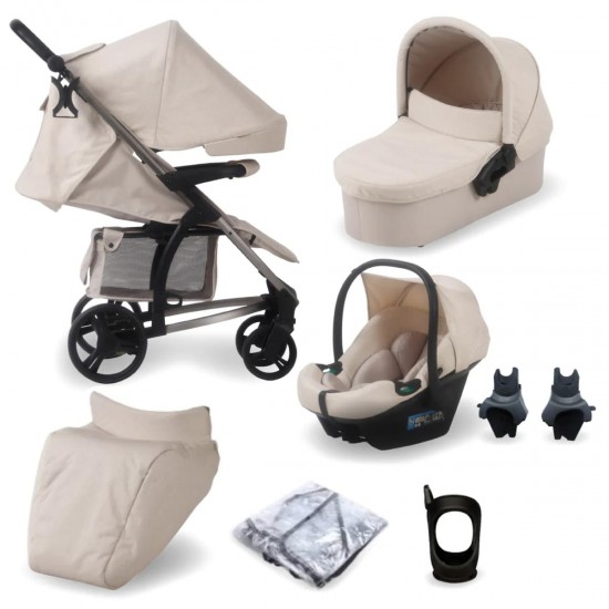 My Babiie MB200i 3 in 1 i-Size Travel System Bundle, Oatmeal