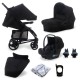 My Babiie MB200i 3 in 1 i-Size Travel System Bundle, Black Leopard