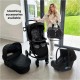 My Babiie MB200i 3 in 1 i-Size Travel System Bundle, Black Leopard