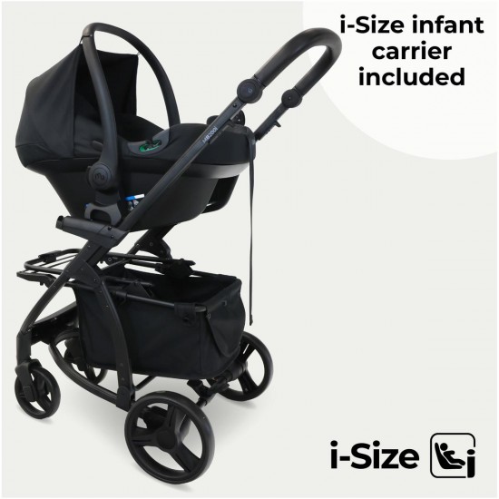 My Babiie MB200i 3 in 1 i-Size Travel System Bundle, Black Leopard