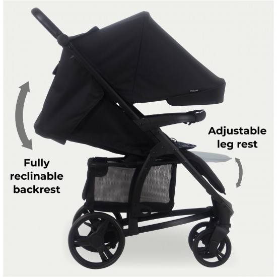 My Babiie MB200i 3 in 1 i-Size Travel System Bundle, Black Leopard