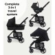 My Babiie MB200i 3 in 1 i-Size Travel System Bundle, Black Leopard