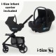 My Babiie MB200i 3 in 1 i-Size Travel System Bundle, Black Leopard