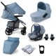 My Babiie MB200i 3 in 1 i-Size Travel System Bundle, Blue Plaid