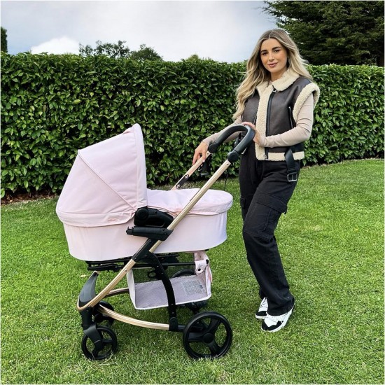 My Babiie MB200i 3 in 1 i-Size Travel System Bundle, Pink Plaid