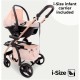 My Babiie MB200i 3 in 1 i-Size Travel System Bundle, Pink Plaid