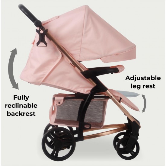 My Babiie MB200i 3 in 1 i-Size Travel System Bundle, Pink Plaid