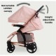 My Babiie MB200i 3 in 1 i-Size Travel System Bundle, Pink Plaid