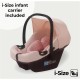 My Babiie MB200i 3 in 1 i-Size Travel System Bundle, Pink Plaid