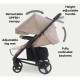 My Babiie MB200i 3 in 1 i-Size Travel System Bundle, Mink