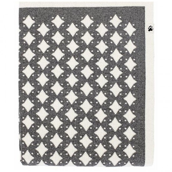 Noordi STAR Cotton Pram Blanket, Grey/White