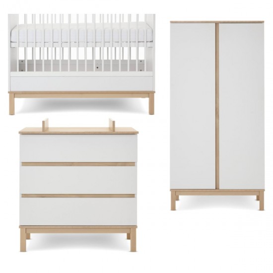 Obaby Astrid 3 Piece Room Set, White