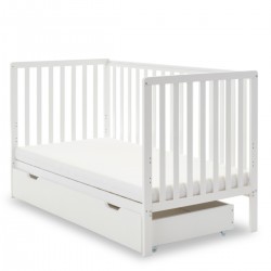 Obaby Bantam Cot Bed + Under Drawer, White