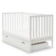 Obaby Bantam Cot Bed + Under Drawer + Fibre Mattress, White