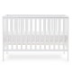 Obaby Bantam Cot + Fibre Mattress, White