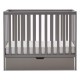 Obaby Bantam Space Saver Cot + Under Drawer + Fibre Mattress, Taupe Grey