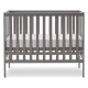 Obaby Bantam Space Saver Cot + Under Drawer + Fibre Mattress, Taupe Grey