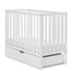 Obaby Bantam Space Saver Cot + Under Drawer, White