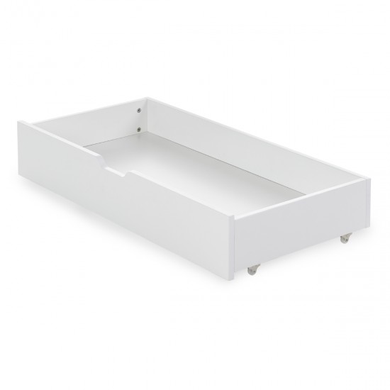 Obaby Bantam Space Saver Cot + Under Drawer, White