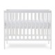 Obaby Bantam Space Saver Cot + Fibre Mattress, White