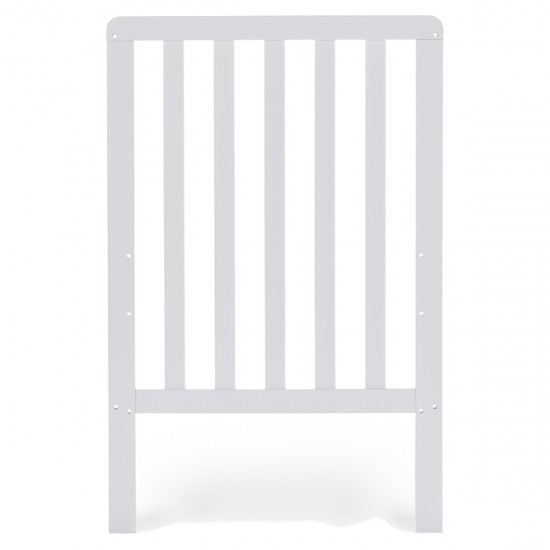 Obaby Bantam Space Saver Cot + Fibre Mattress, White