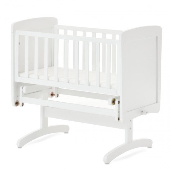 Obaby Gliding Crib + Mattress, White